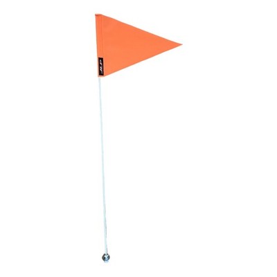 JLP 7 Ft Tall 5/16 In Pole 15x10 In Nylon Flag Whip Neon Orange Off Road Sports