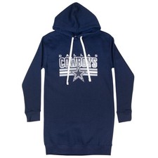 NFL Dallas Cowboys Teen Girls Long Pullover Hoodie Navy, XL 15/17 