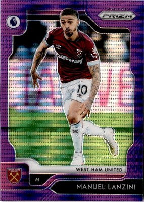 2019-20 Panini Prizm Premier League #10 Manuel Lanzini Breakaway Violet /75