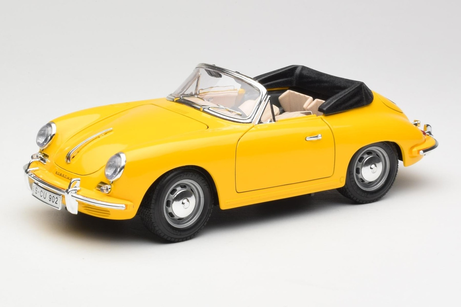 3031 Porsche 356B Cabriolet Yellow BBurago 1/18