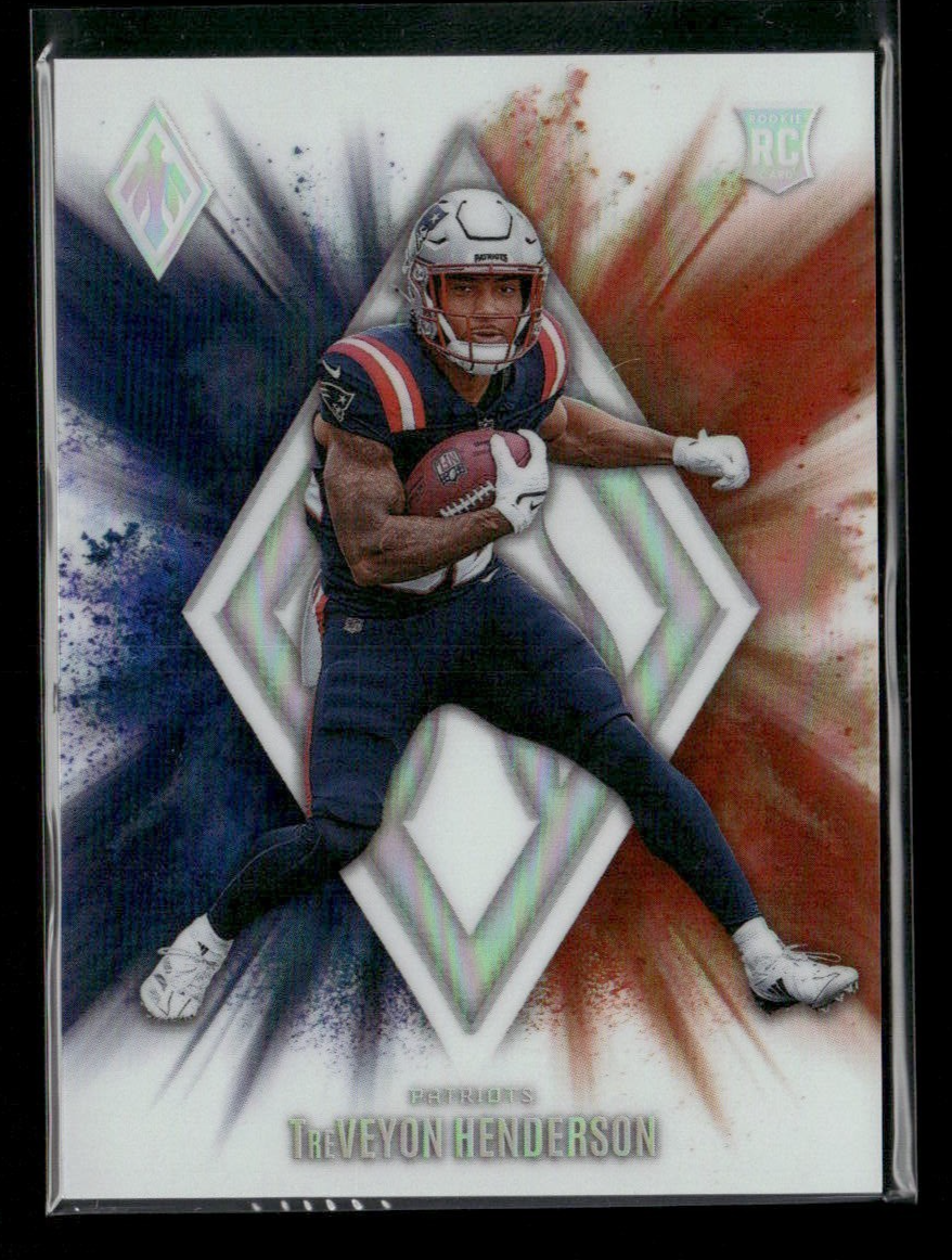 2025 Panini Phoenix TreVeyon Henderson RC Color Blast Patriots Case Hit SP #10