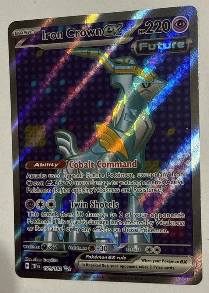 Pokemon TCG Iron Crown ex 191/162 Sv05: Temporal Forces Holo Near Mint/Mint - Image 3 of 4