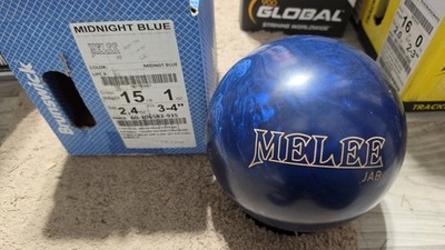 Brunswick Melee Jab Midnight Blue Bowling Ball 1st Quality | 15 Pounds | 3-4''Pin