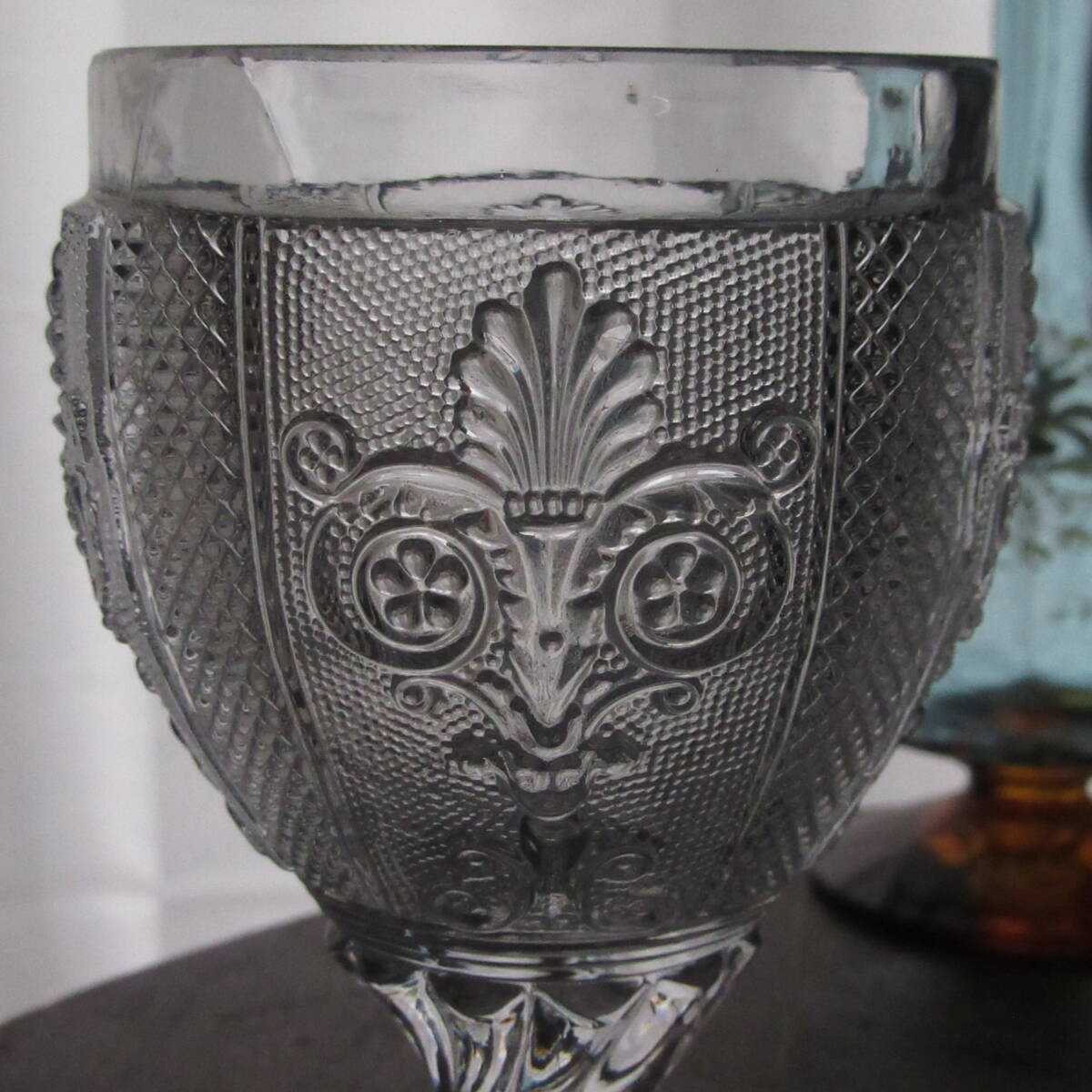 Baccarat 1800s Mid-19th Century Antique Crystal Glass, Heavy