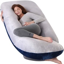 U-Shaped Full Body Pregnancy Pillow for Sleeping 57" Maternity Pillow with ...