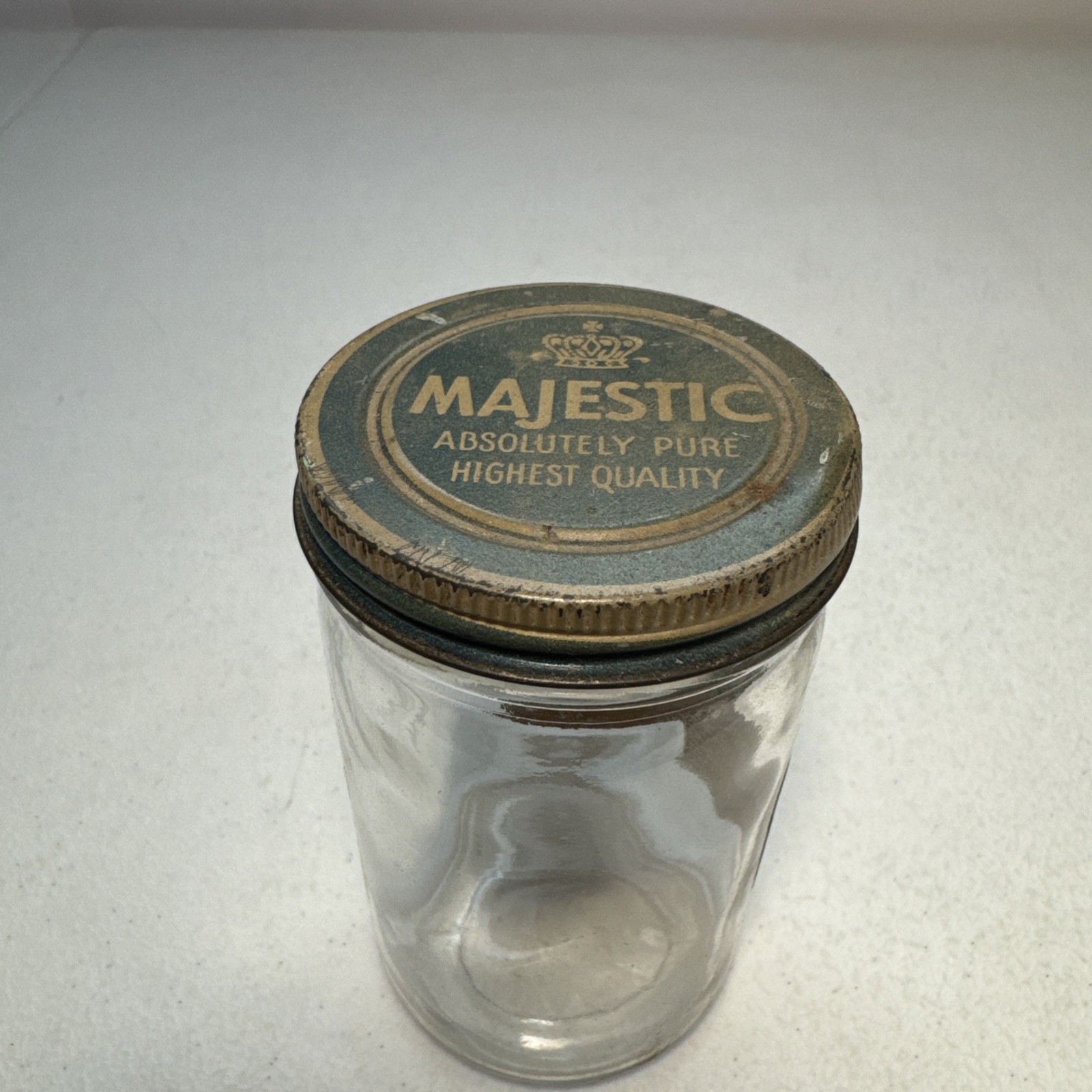Vintage Majestic Mayonnaise Glass Jar With Lid Herwig & Leitch Corp.