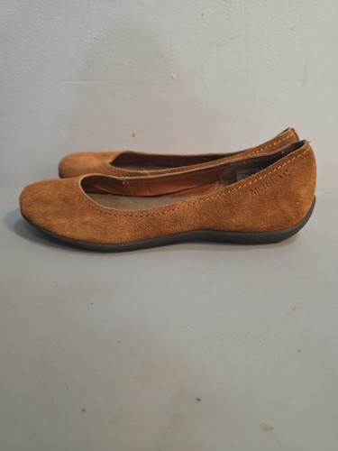 Zapatos planos Merrell Avesso roble gamuza ballet sin cordones talla 10 - Imagen 4 de 7
