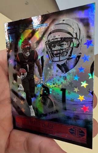 Panini Illusions Ja'Marr Chase 2021 novato radiocontrol Star Light SSP, ¡solo uno en eBay! - Imagen 3 de 5