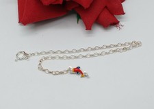 Sterling Silver 10" Dolphin 3g Anklet FERAL CAT RESCUE