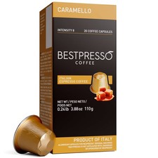 Bestpresso Coffee for Nespresso Machine 120 pods Caramel Blend - MED Intensity