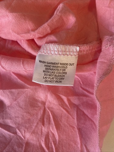 Neu mit Etikett 2-Y2K Vintage Camisole Tanktop Lg rosa und schwarz Spitze Boho geknittert - Bild 7 von 13