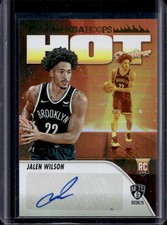 2023-24 Panini Hoops Jalen Wilson Hot Signatures Rookie RC Auto #HSR-JN Nets