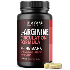 L Arginine French Pine Bark 1800mg L-Arginine Pills for Men Boost Circulation 90