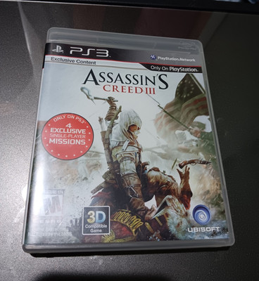 Ubisoft Assassin's Creed III PS3 Action Adventure M Rated 3D Exclusive Content