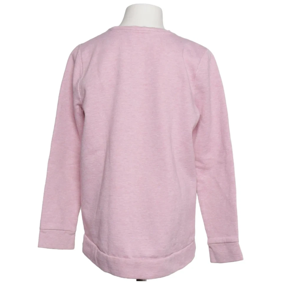 F&F Kids, sweat-shirt, taille : 140, rose, coton/fibre métallique/polyester #orM - Photo 2/4