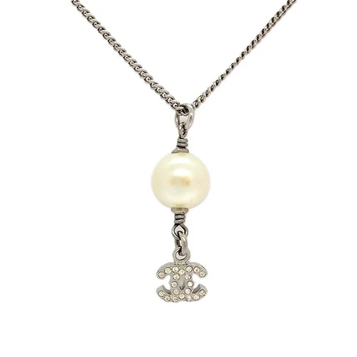 Collana CHANEL Coco Mark strass perle finte 1P 07 A GZl16mq