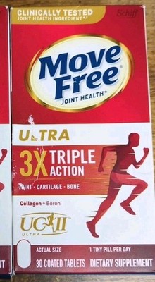Move Free Joint Health Ultra 3X Triple Action 30 Coated Tabs EX 12/26