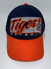 Detroit Tigers Fan Favorite Cap MLB Striped Script Embroidered Strap Back