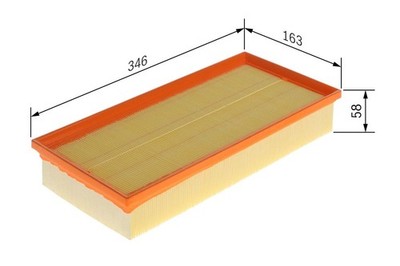 NEU - BOSCH F026400863 Luftfilter für LAND ROVER