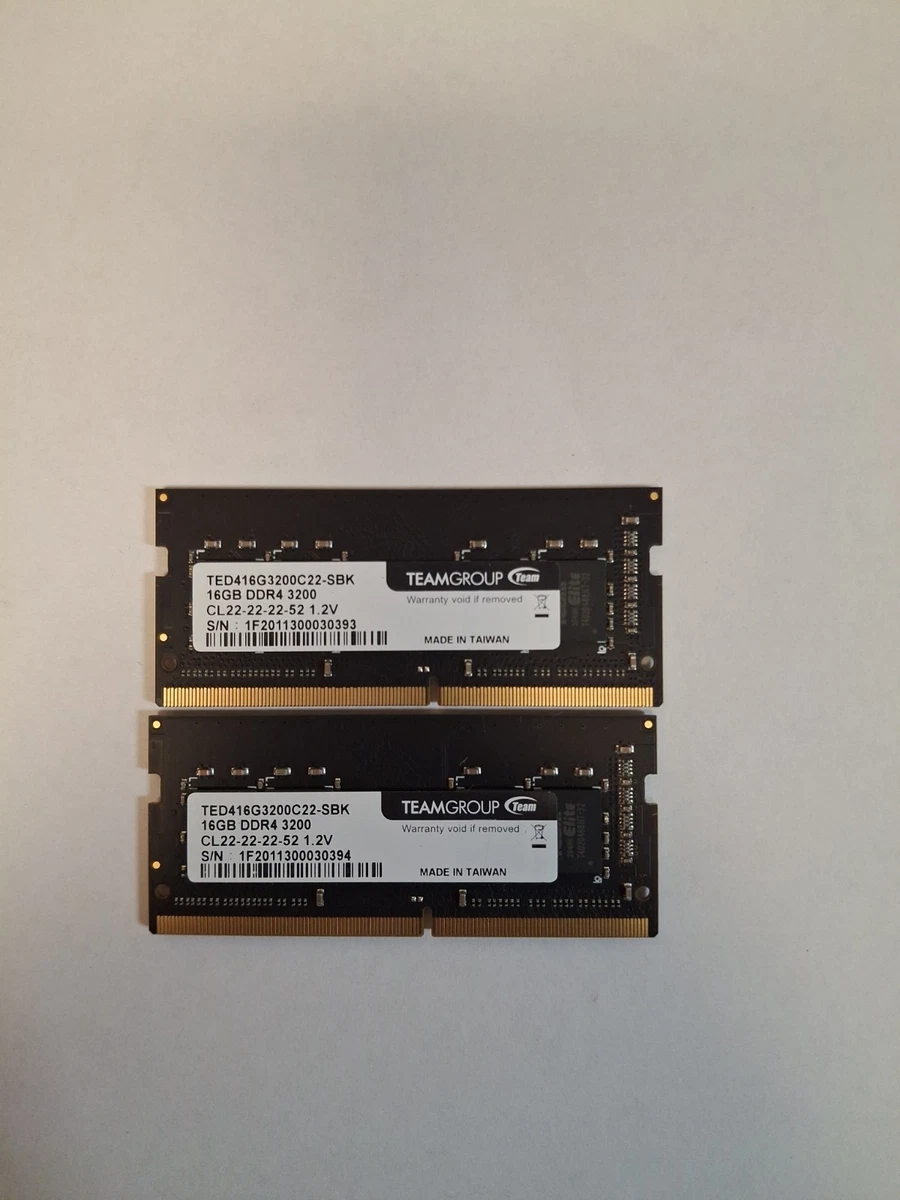 Team Group DDR4 SDRAM 32 GB Total Capacity Memory (RAM) for sale