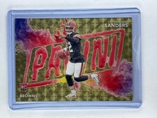 SHEDEUR SANDERS 2025 PANINI NSCC GOLD VIP #SS GOLD VINYL COLORBLAST SSP /10 RC