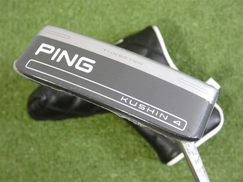 Ping 2023 Kushin 4 35" Strong Arc Putter with Headcover Black Dot New - Image 2 of 4
