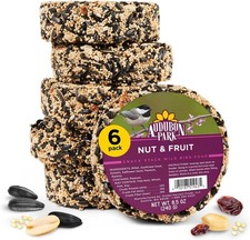 Nut  Fruit Snack Stack Wild Bird Food Bird Seed Cake Outside Feeders 6-Pack