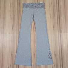 Pink Victoria Secret All-Day Foldover Flare Leggings Size Small Leopard New Tags