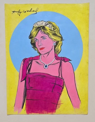 💥 OFFER 💥 Andy Warhol, paiting on cardboard