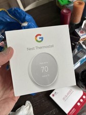 Google G4CVZ Nest Smart Thermostat, 4th Generation Snow, Factory Sealed