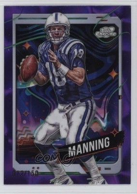 2024 Topps Cosmic Chrome Purple Nebula Refractor 12/150 Peyton Manning HOF 1ls3