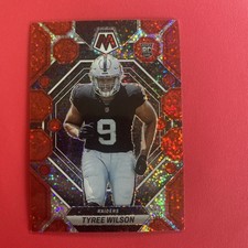 Tyree Wilson 2023 Mosaic Red Sparkle Prizm SSP Rookie RC LV Raiders 372