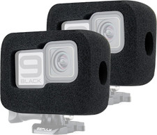 2-Pack Windslayer Cover Wind Muff for Gopro Hero 9 10 11 12 13 Black Wind Noise