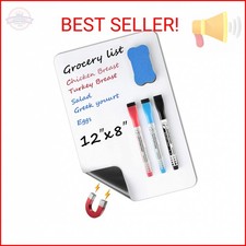 MaxGear Small Magnetic Dry Erase Board Sheet for Refrigerator, Fridge Whiteboard