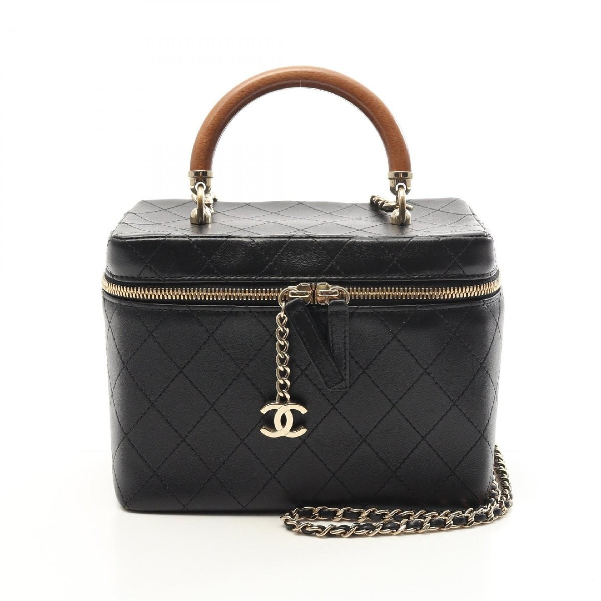 CHANEL Matelassé Vanity Bag in Soft Lambskin Medium Shoulder Bag