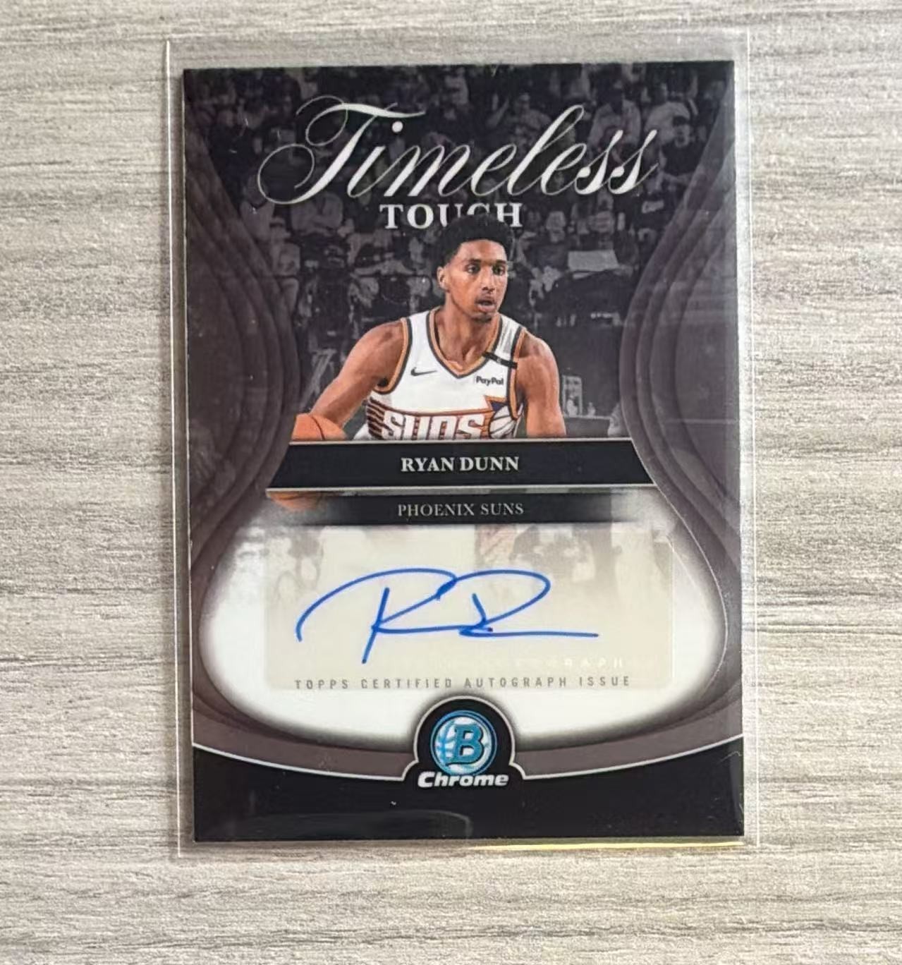 2025 Topps Bowman Chrome Timeless Touch #TTA-RD Ryan Dunn AUTO Suns