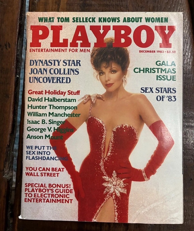 Playboy Magazine December 1983 Cover: Joan Collins Playmate: Terry Nihen