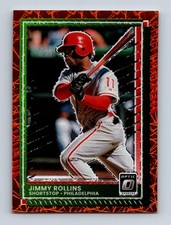 #83 2025 Optic ORANGE VELOCITY - Jimmy Rollins Phillies