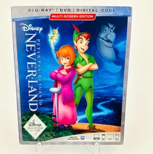 Disney Peter Pan Return to Neverland Blu-ray DVD NEW Sealed Slipcover No Digital