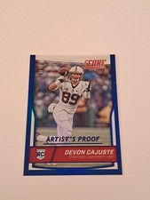 2016 Score Football Artist's Proof #/50 Devon Cajuste #402 Rookie RC Stanford 