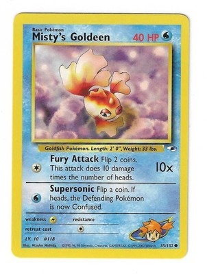Misty's Goldeen 85/132 - Gym Heroes - Vintage Pokémon TCG - WoTC - LP