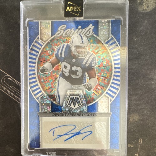 Panini 2023 Mosaic Dwight Freeney Indianapolis Colts Scripts Auto #S29