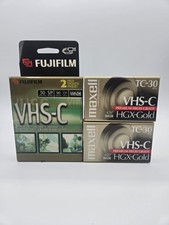 Camcorder Video Cassettes Lot Of 4. 2 Fujifilm 2 Maxell SP 30 EP 90 New