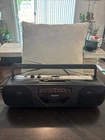 Vintage auto Reverse Sony Boombox AM FM Radio Cassette Player CFS-202 with Cord.