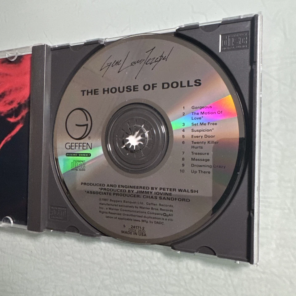 The House Of Dolls by Gene Loves Jezebel (CD, 1987, Geffen Records) Free Postage - Imagem 2 de 3