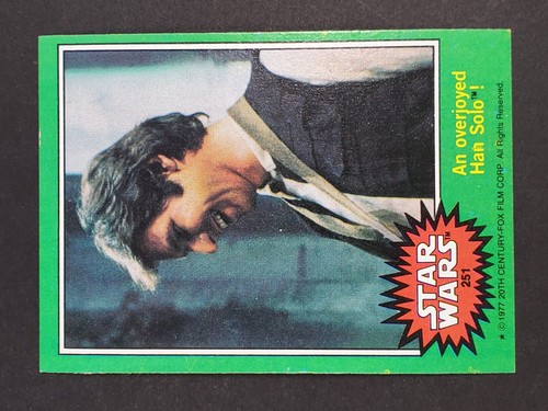 1977 Topps Star Wars #251 An overjoyed Han Solo! — Raw