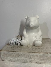 Target Pillowfort White Polar Bear Decor Night Light Ceramic Table Lamp 6 1/2"