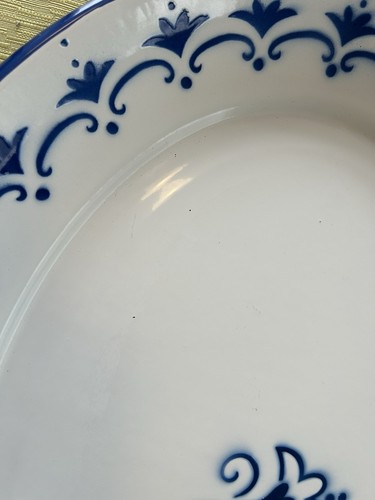 Vintage Ikea Large Blue White Oval Enamel Serving Platter in Exc Cond No Rust - 第 4/5 張圖片