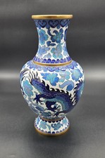 Vintage Chinesische Vase Cloisonne Vase Drachen Vase China Antik Asiatika