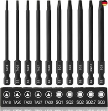10 Stück Dreieck Schraubenzieher, 89mm Spezial Schraubendreher Bit Set für a
